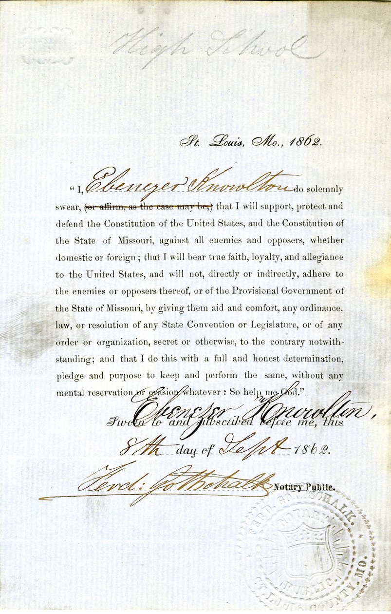Loyalitetsed af Ebenezer Knowlton fra Missouri, County of St. Louis af Ebenezer Knowlton