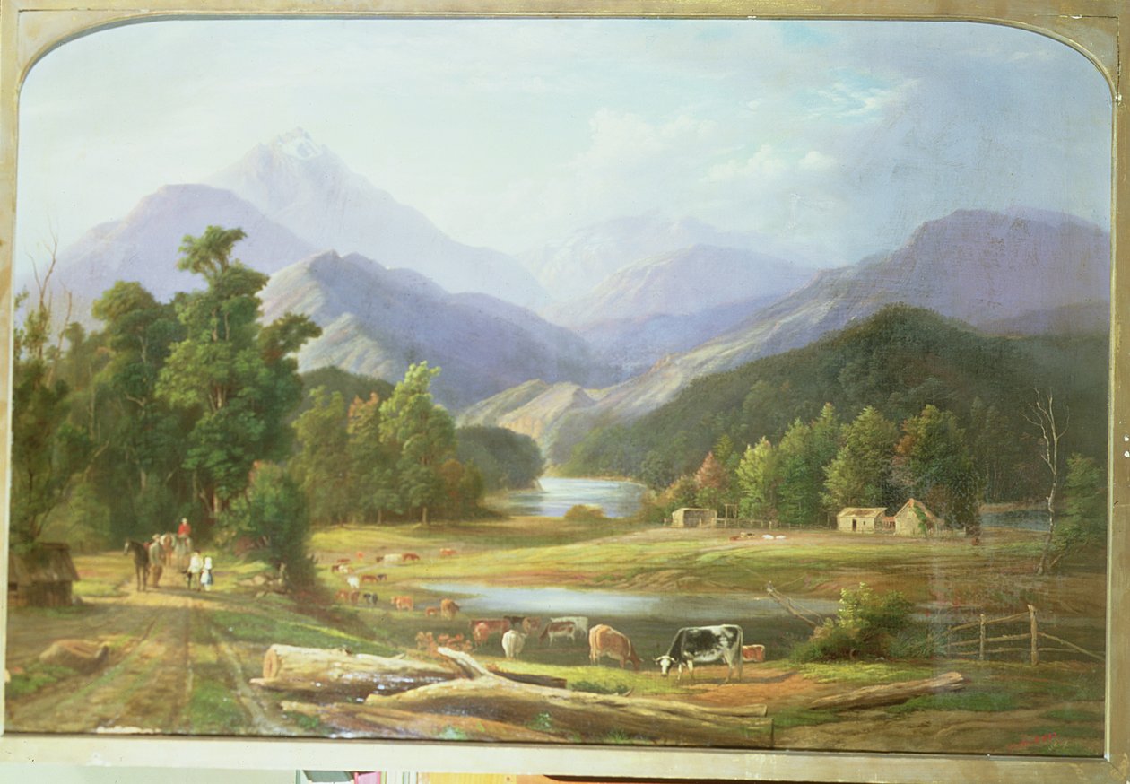 New Zealand Landskab, 1872 af Ebenezer Wake Cook