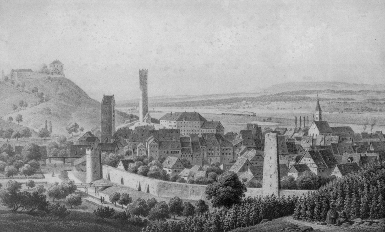 Ravensburg fra nordøst af Eberhard Emminger