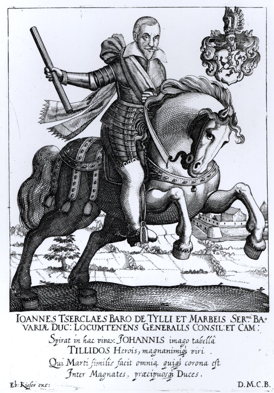 Johann Tserclaes, greve af Tilly (1559-1632) af Eberhard Kieser