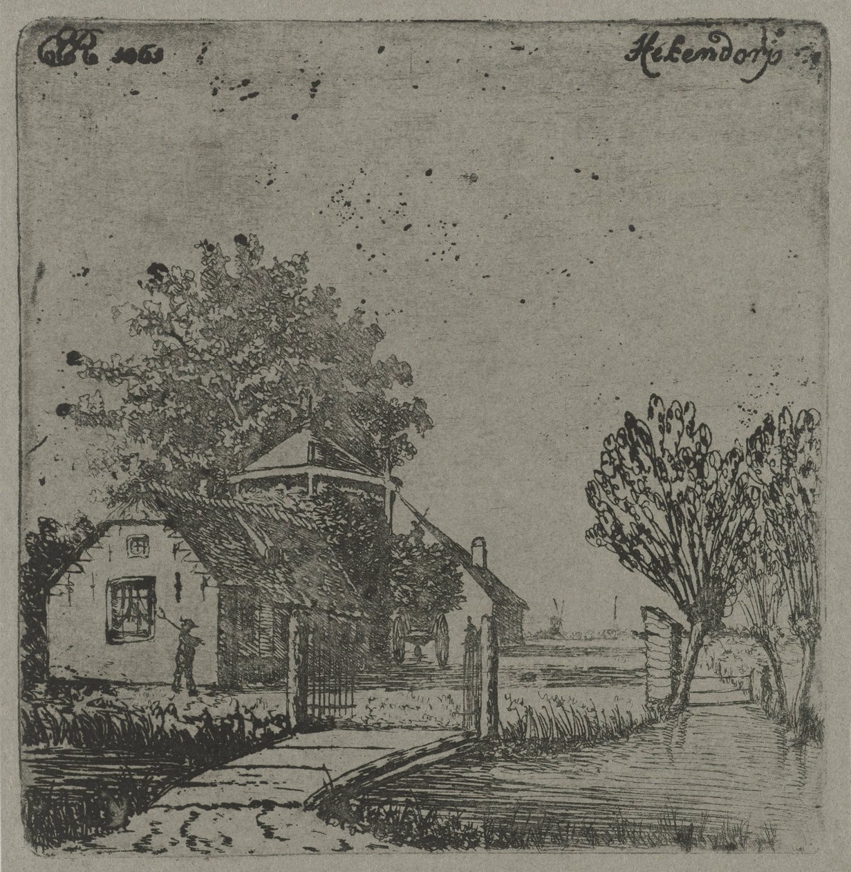 Udsigt over Hekendorp Hekendorp (titel på objekt) af Eberhard Cornelis Rahms