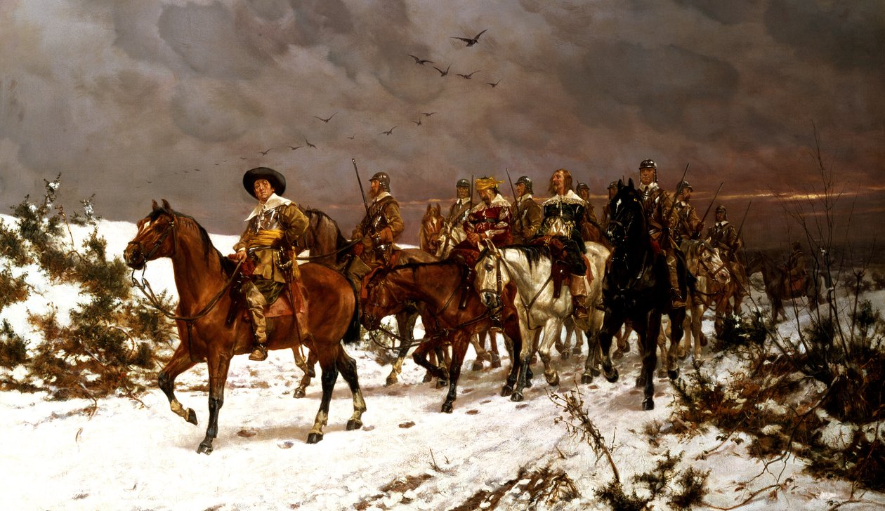 Efter Naseby, 1645 af Edgar Bundy