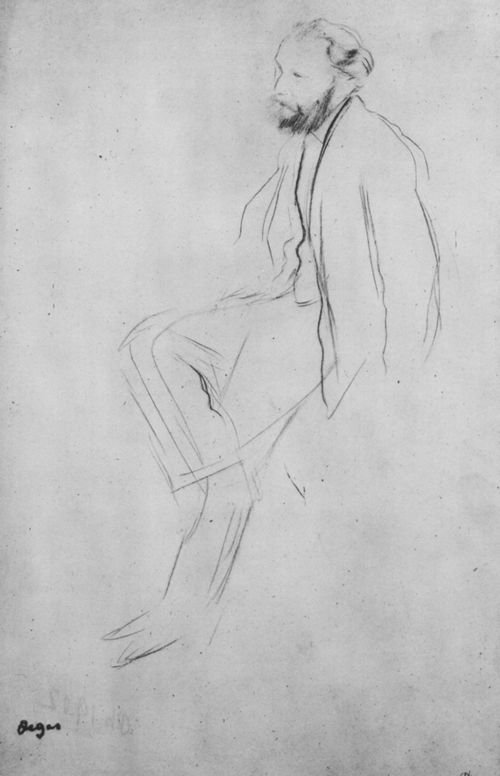 Edouard Manet, siddenden af Edgar Degas