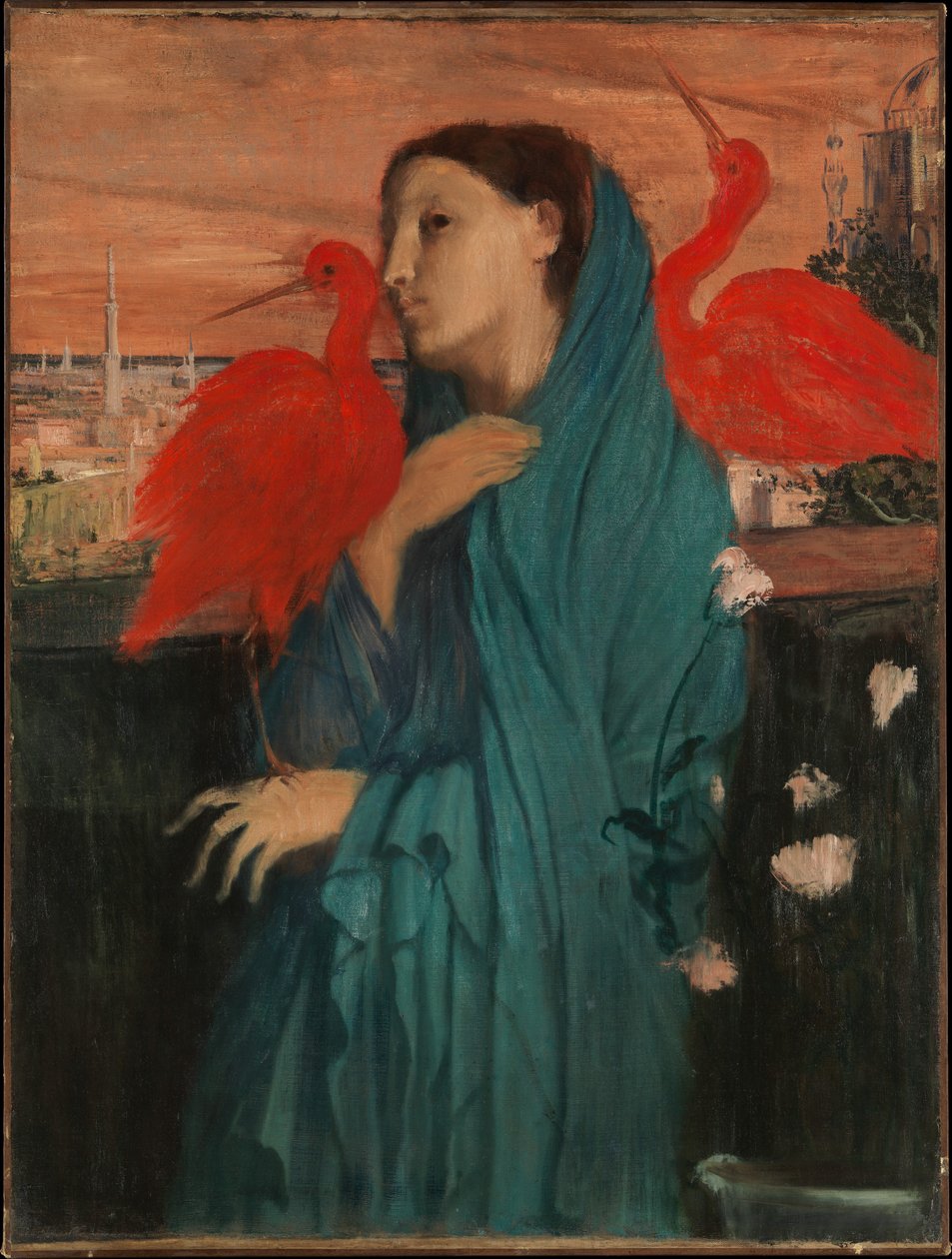 Engelsk: Ung kvinde med Ibisn af Edgar Degas