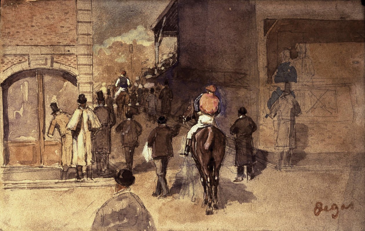 Vejeudgang af Edgar Degas