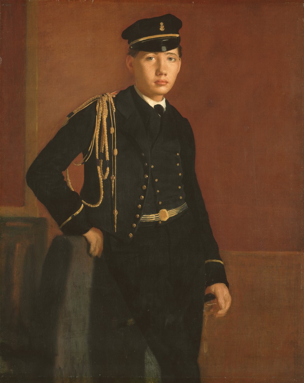 Achille De Gas i en kadetuniform, 1856-7 af Edgar Degas