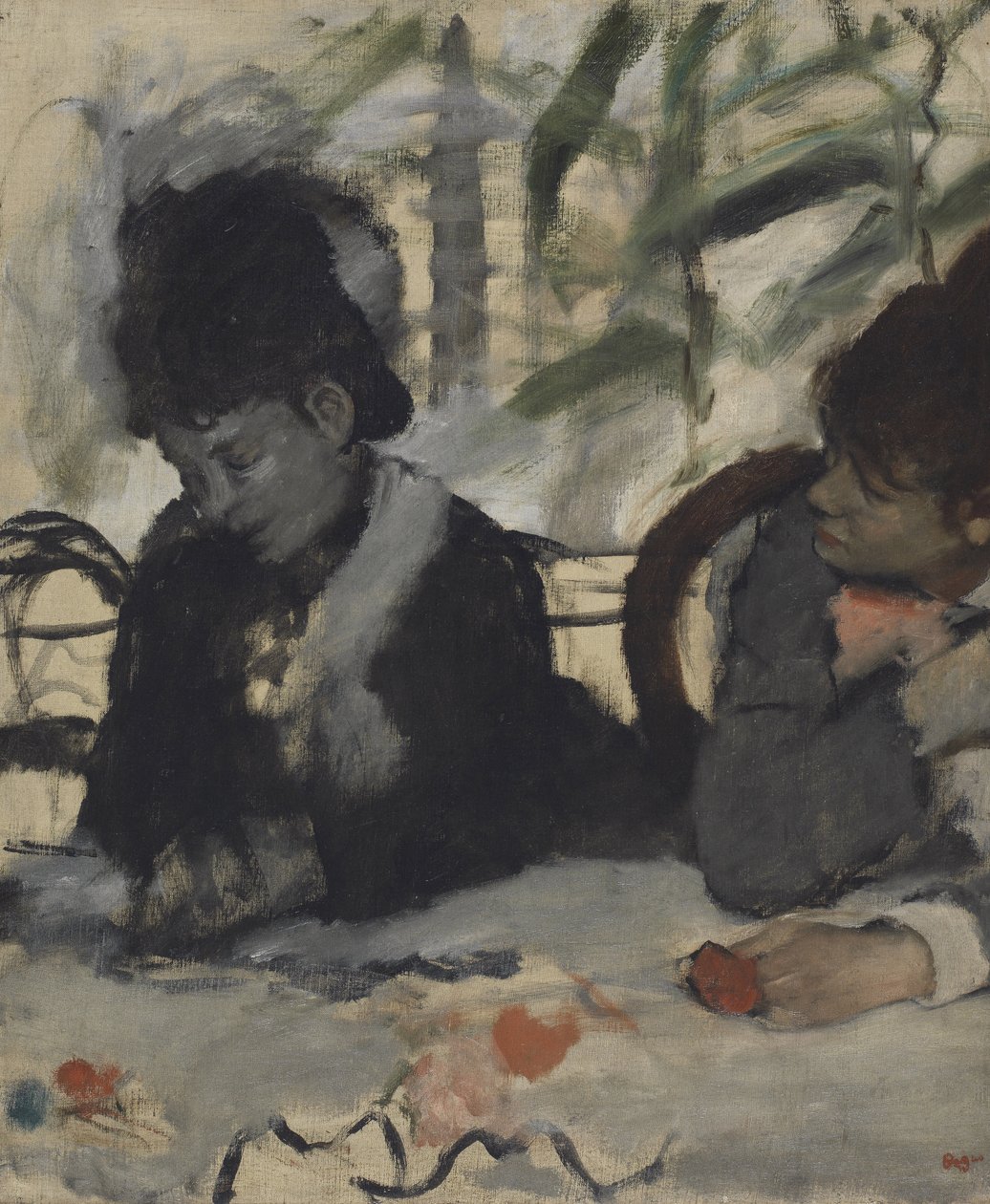 På Cafeen, c.1875-7 af Edgar Degas