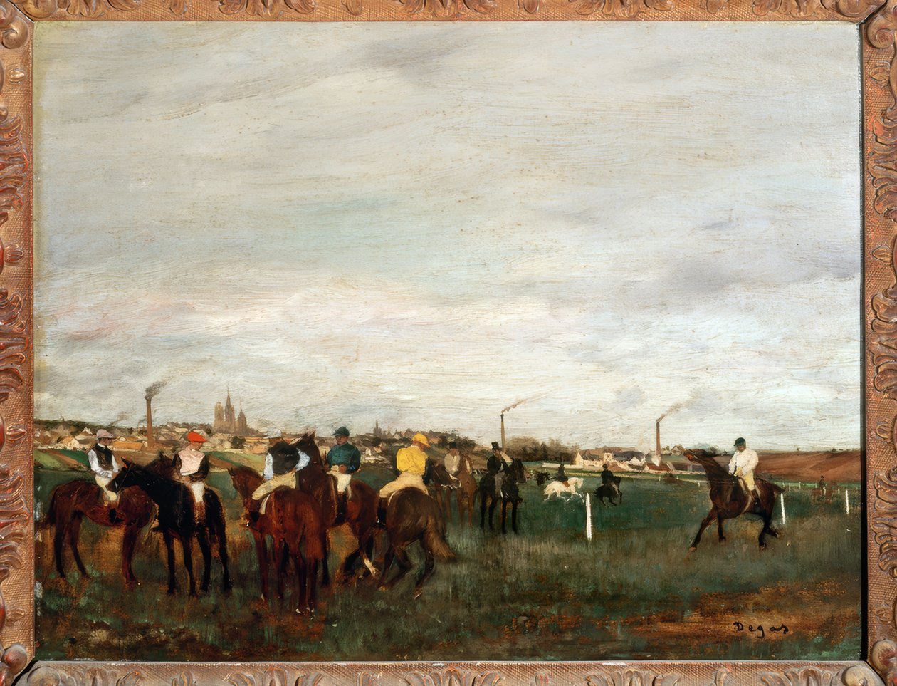 På sadelpladsen af Edgar Degas