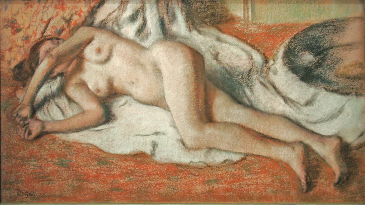 Liggende bader af Edgar Degas