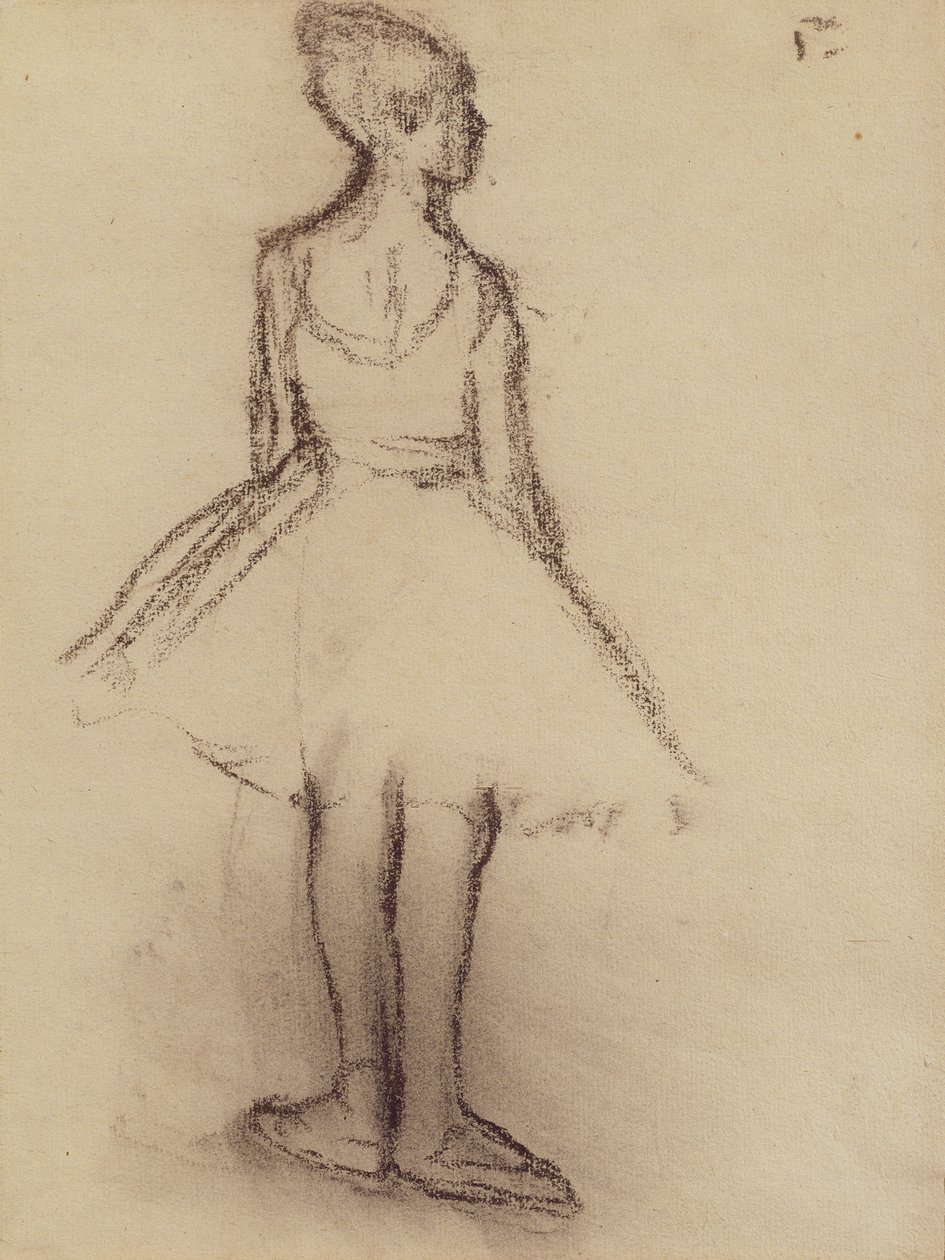 Ballerina set bagfra (kul) af Edgar Degas