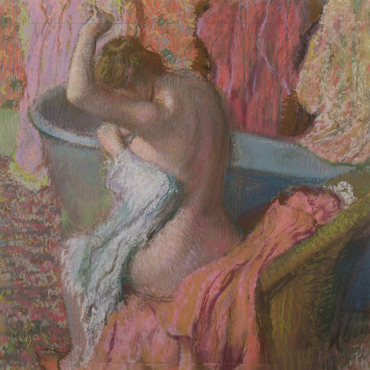 Bather, 1899 (pastel på papir) af Edgar Degas