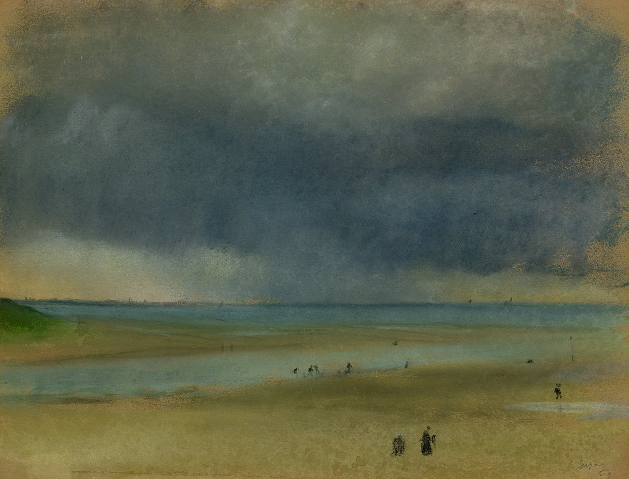 Beside the Sea, 1869 (pastel) af Edgar Degas