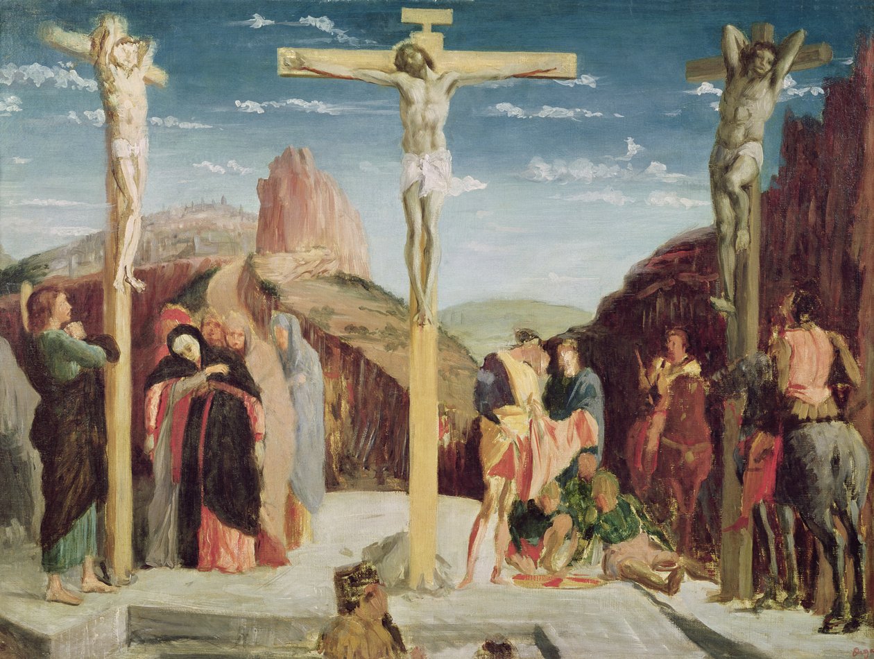 Golgata, efter et maleri af Andrea Mantegna (1431-1506) af Edgar Degas