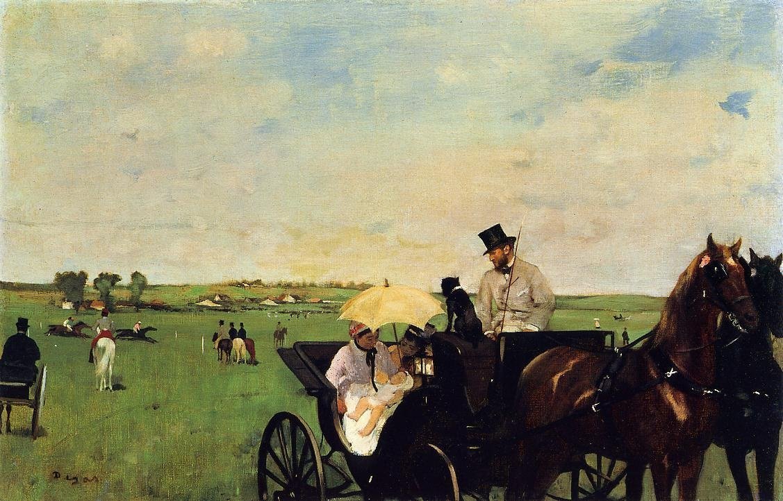 Trænere ved løbet af Edgar Degas