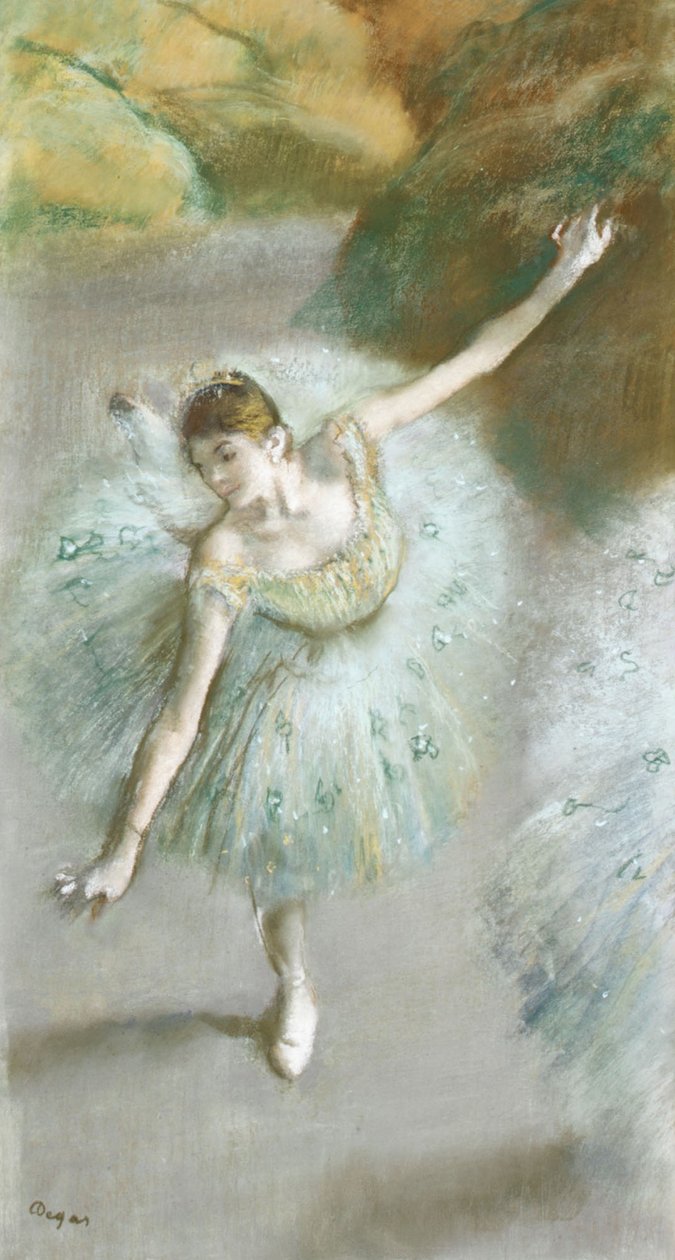 Danser i grønt, ca. 1883 af Edgar Degas