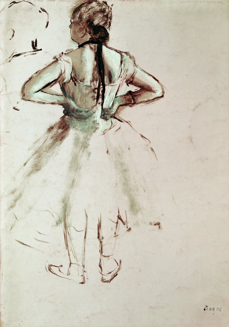Danser set bagfra af Edgar Degas