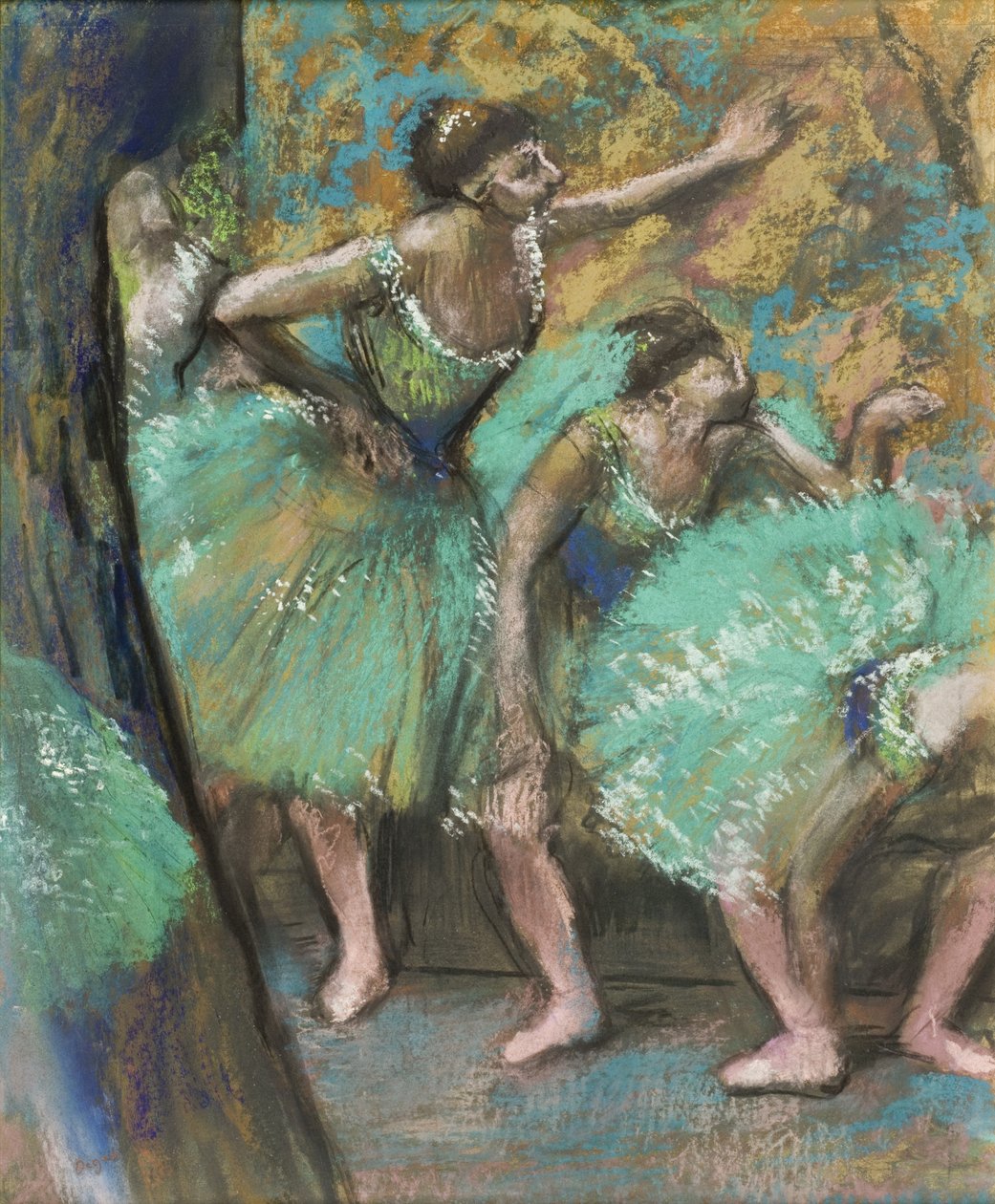 Dansere, 1898 (pastel på papir om bord) af Edgar Degas