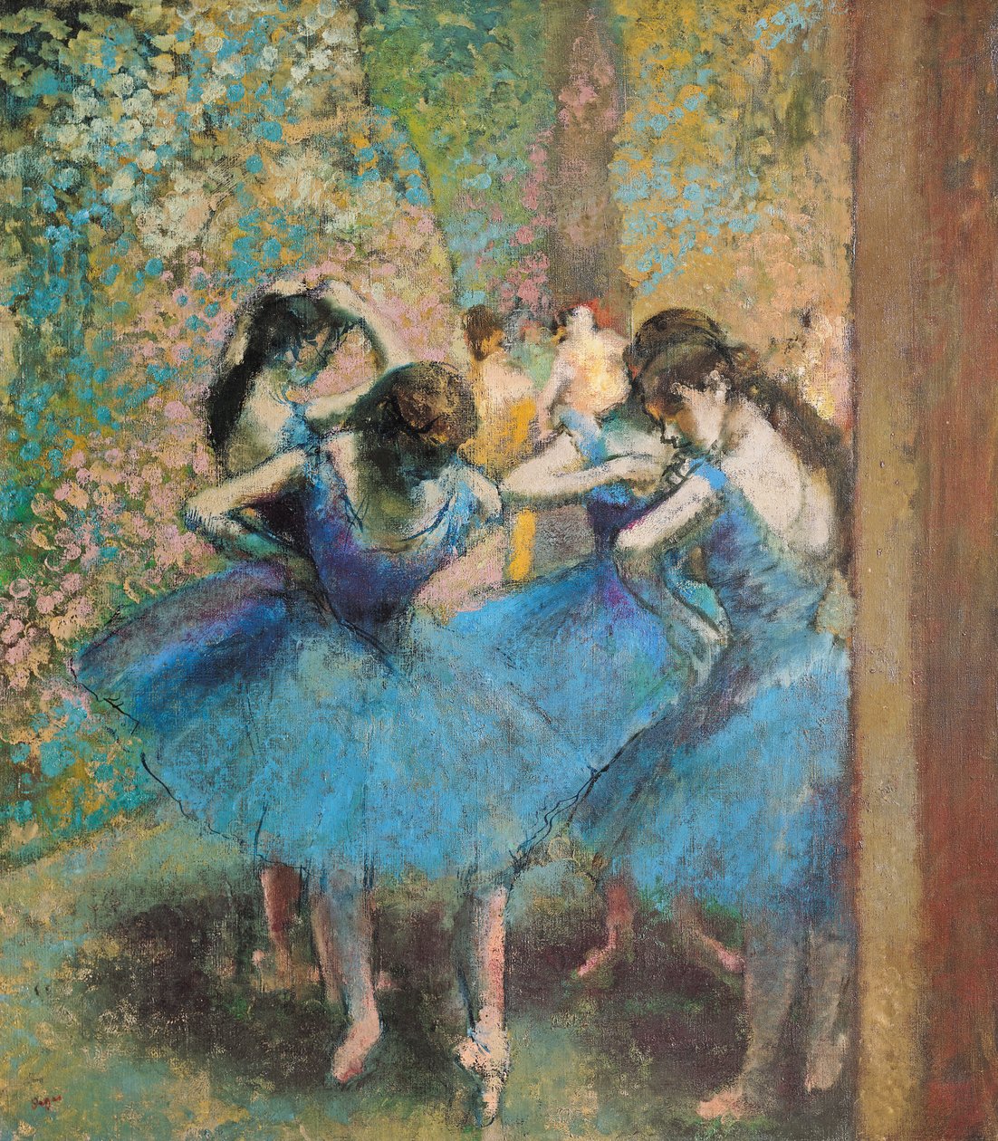 Dansere i blåt, 1890 af Edgar Degas