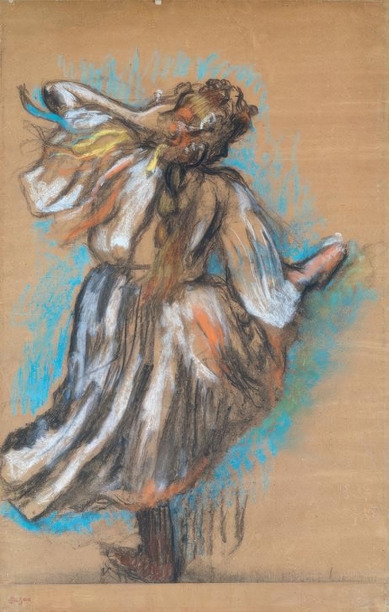 Russisk danser af Edgar Degas