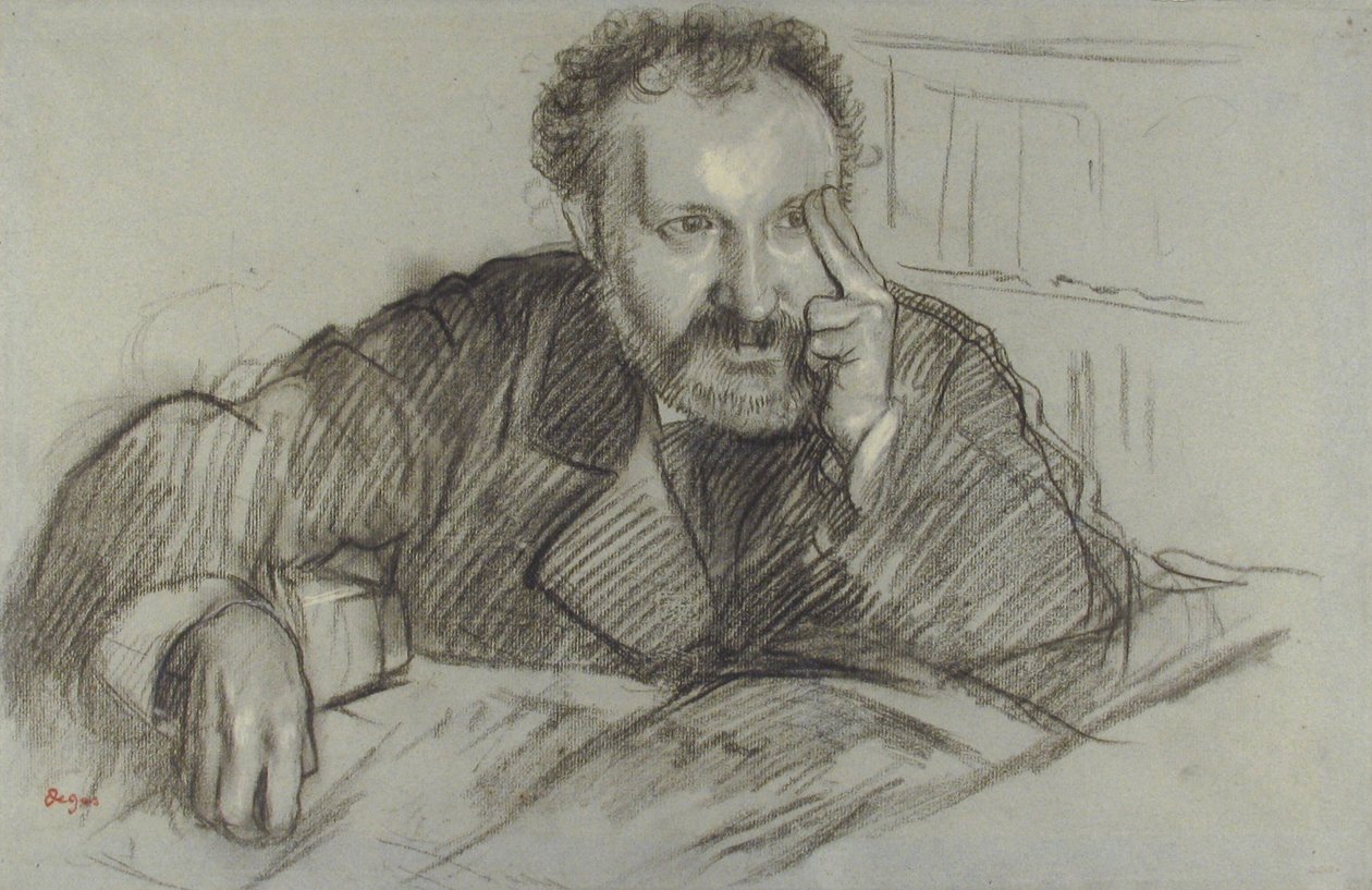 Edmond Duranty af Edgar Degas