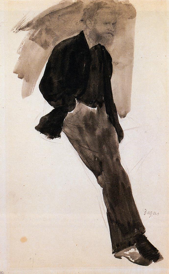 Edouard Manet Stående af Edgar Degas