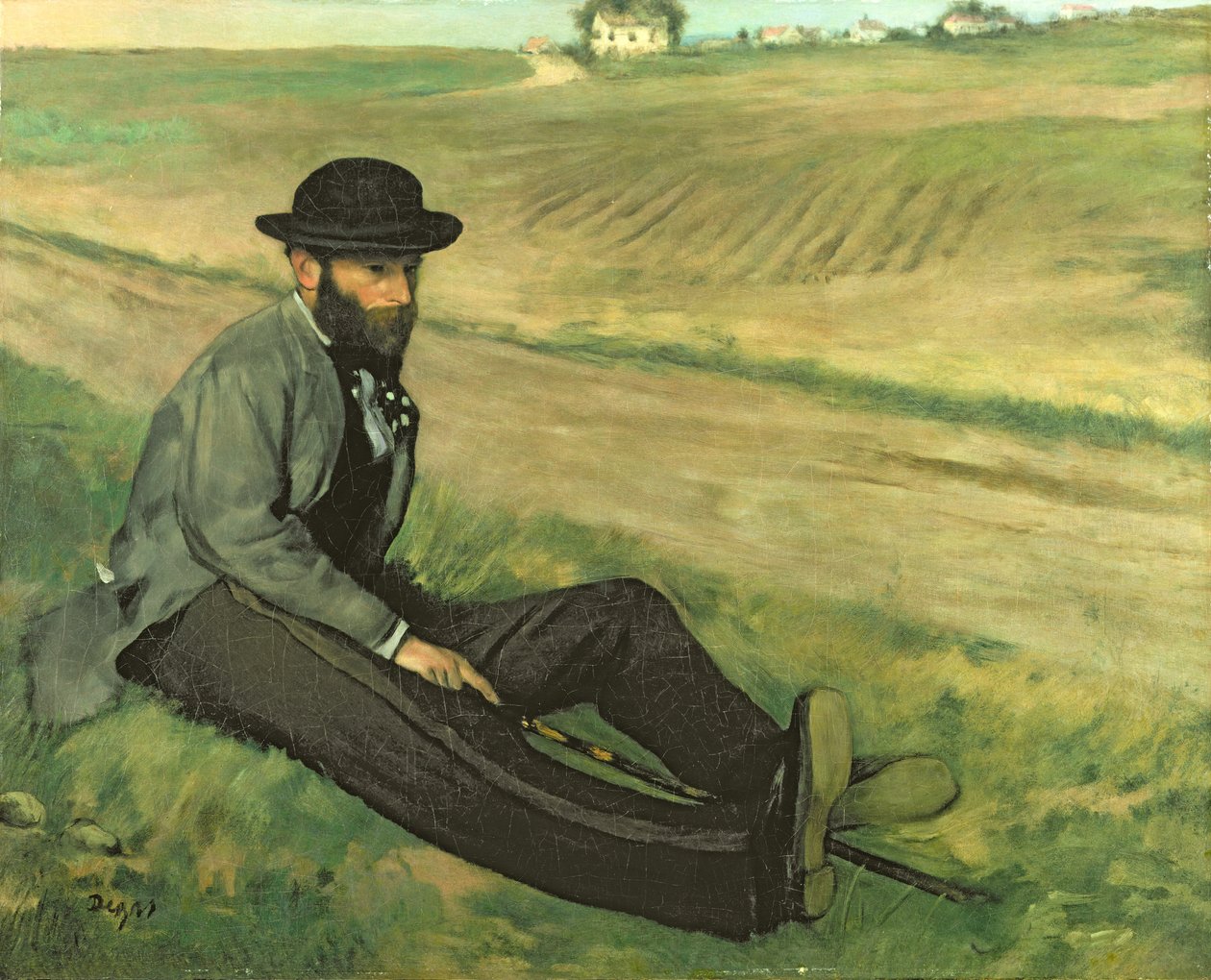 Eugene Manet af Edgar Degas