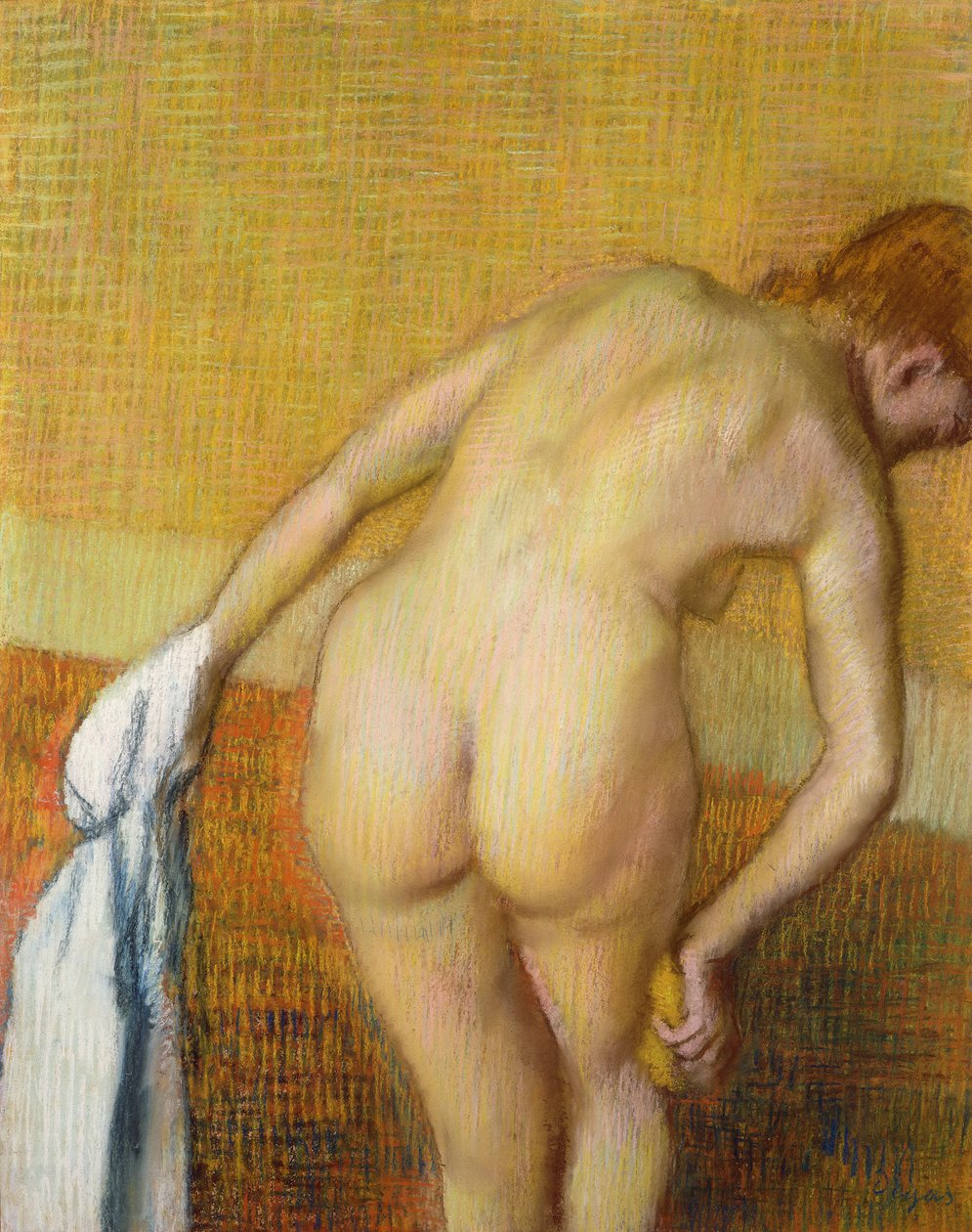 Kvinde i bad, 1886 (pastel på papir) af Edgar Degas