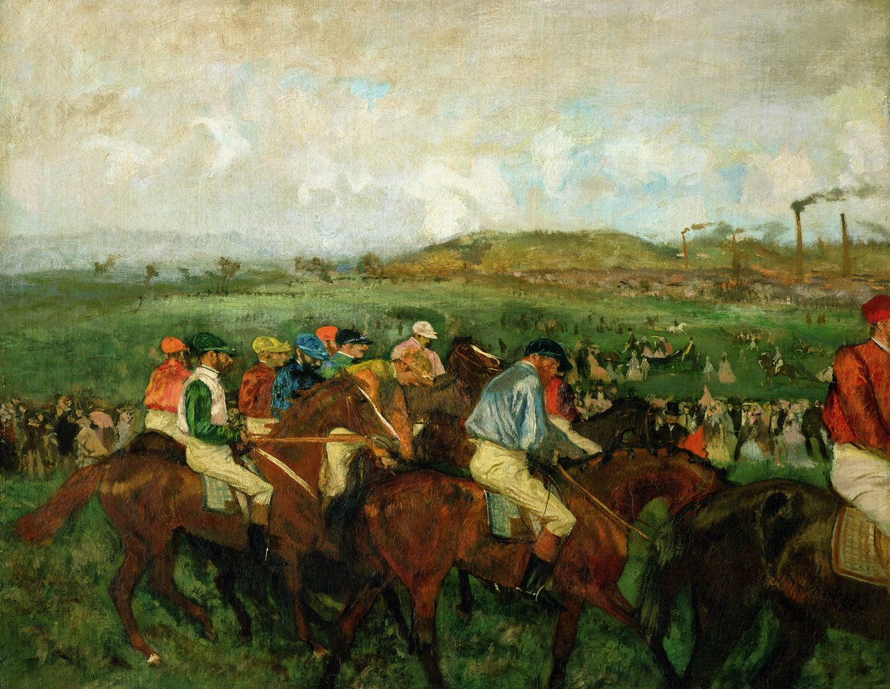 Gentlemen race. Før afgangen, 1862 af Edgar Degas