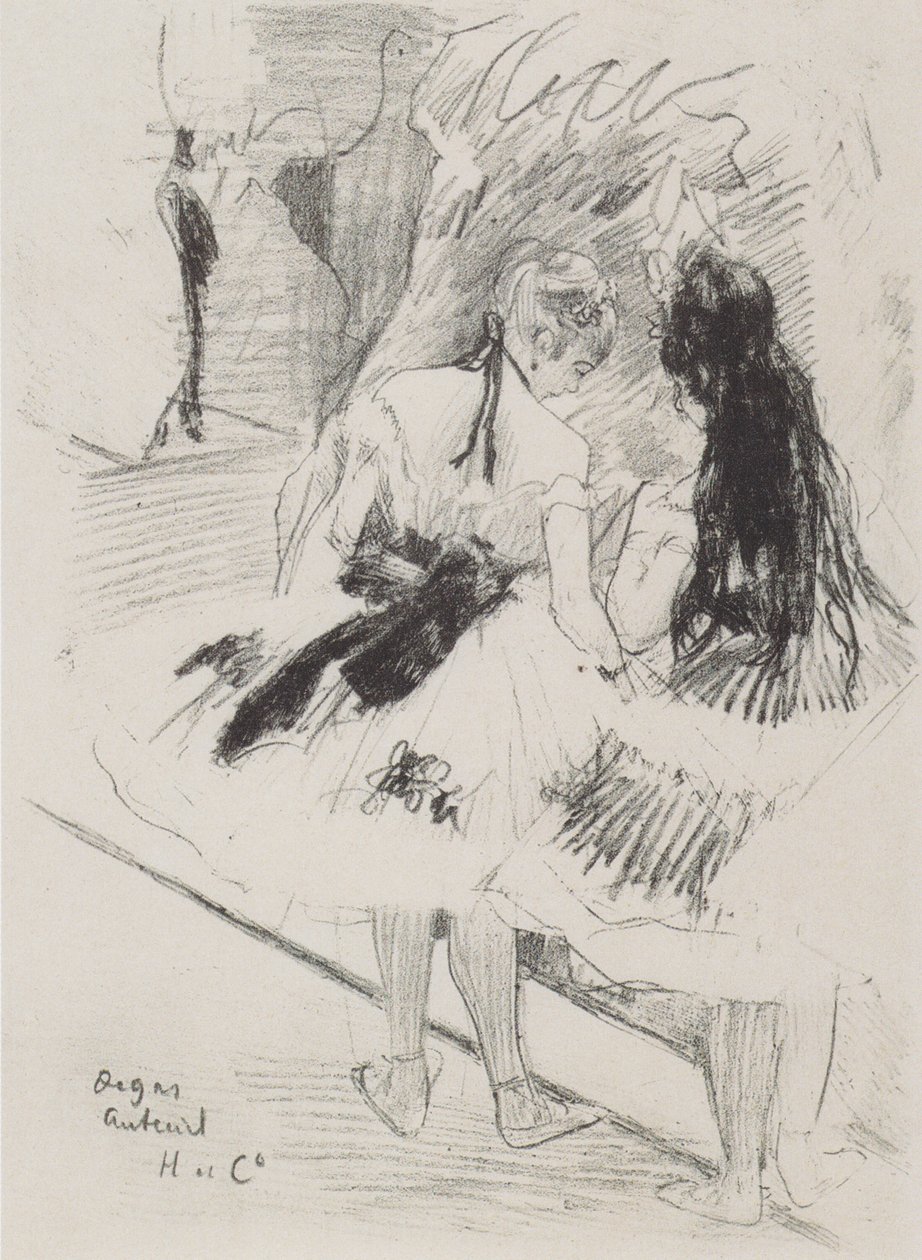 Backstage af Edgar Degas
