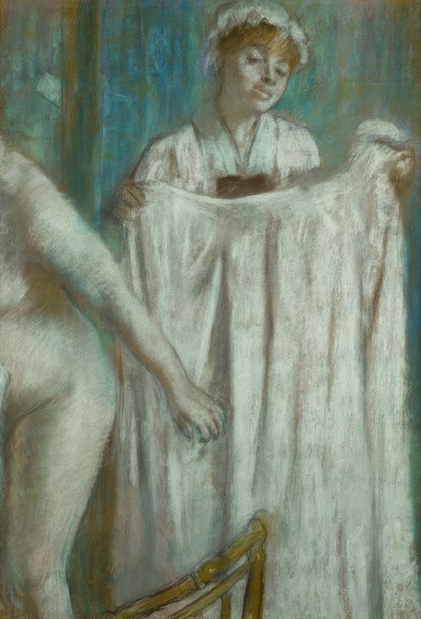 Vask efter badet af Edgar Degas