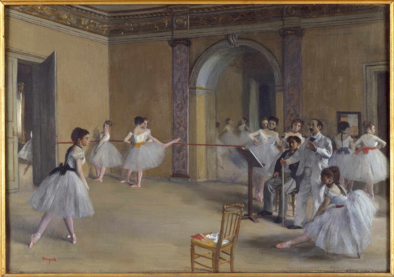 Dansesalen i Opéraen på rue Le Peletier af Edgar Degas
