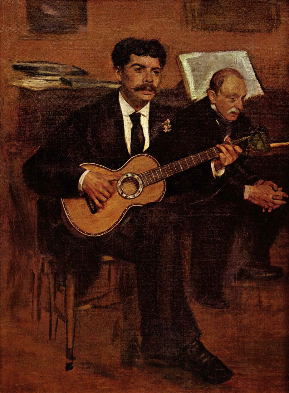 Lorenzo Pagans og Auguste de Gas af Edgar Degas