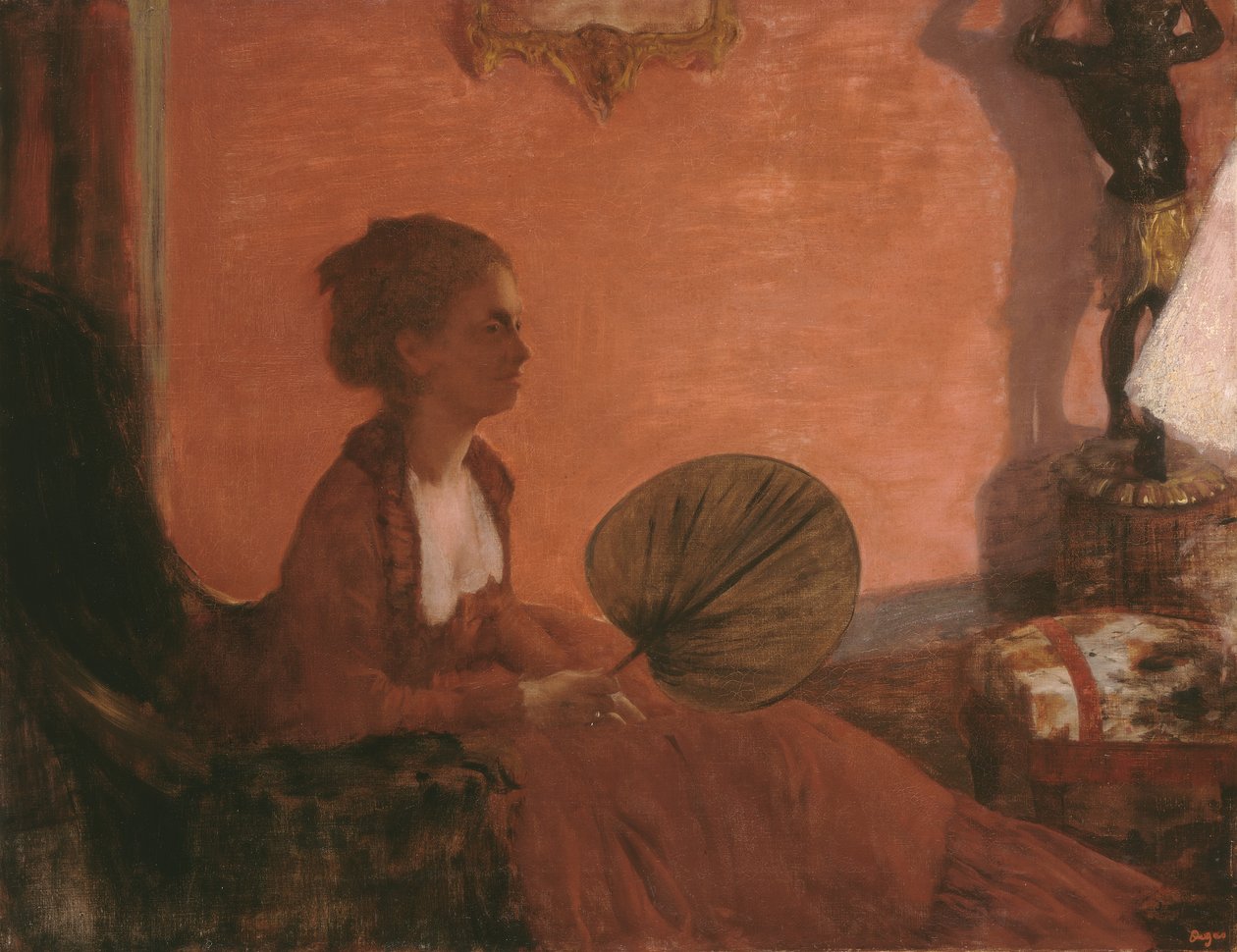 Madame Camus, 1869-70 af Edgar Degas