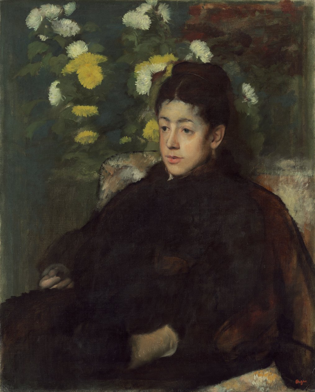 Frøken Malo, ca. 1877 af Edgar Degas