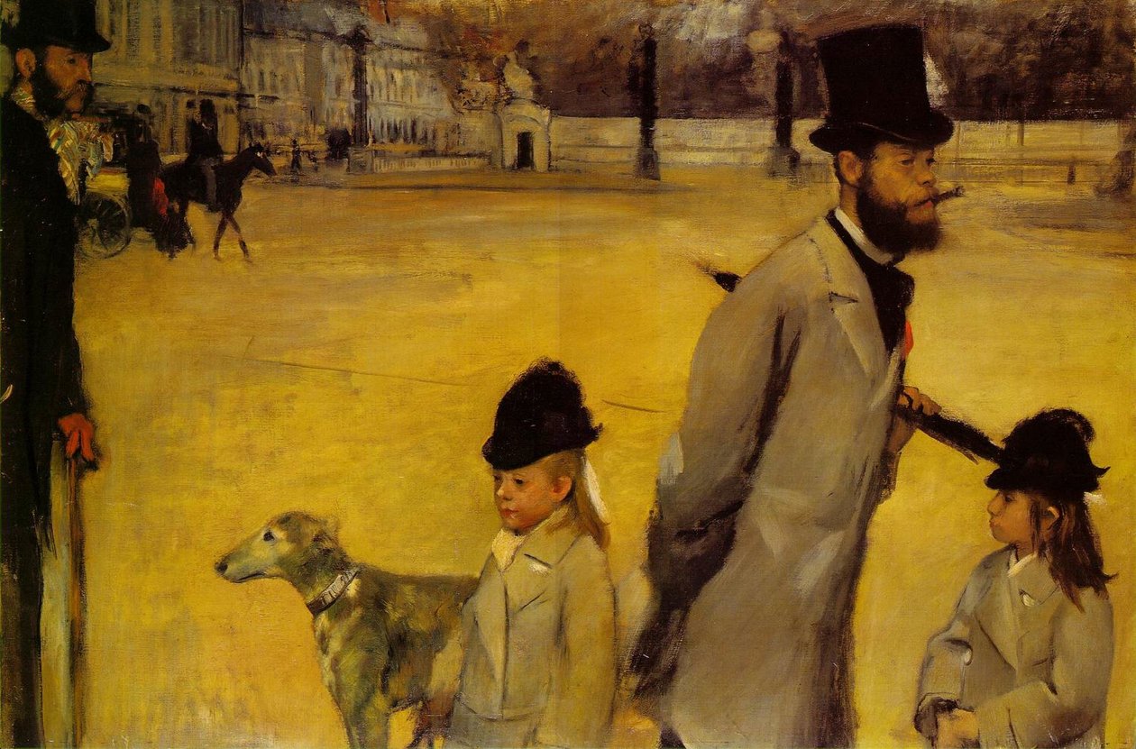 Place de la Concorde af Edgar Degas