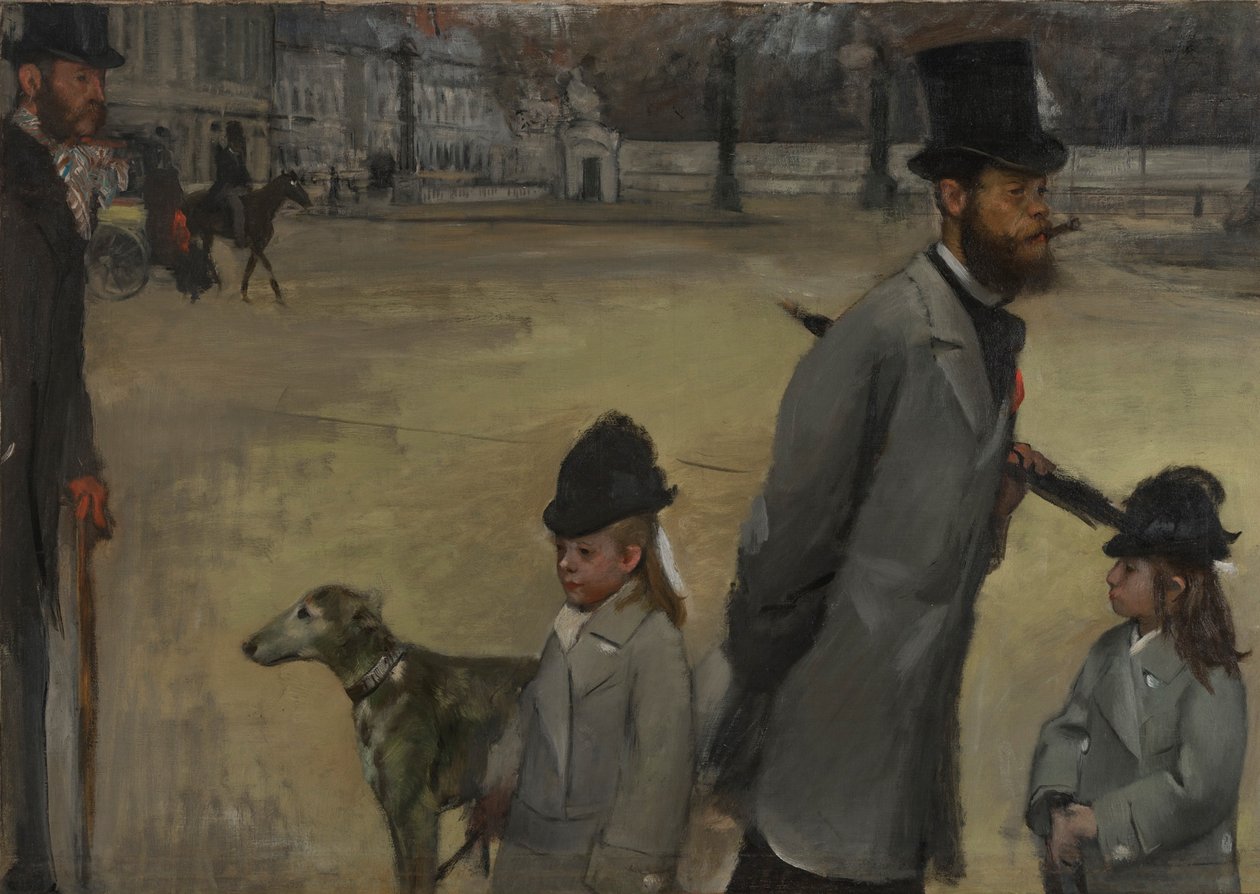 Place de la Concorde, 1875 af Edgar Degas