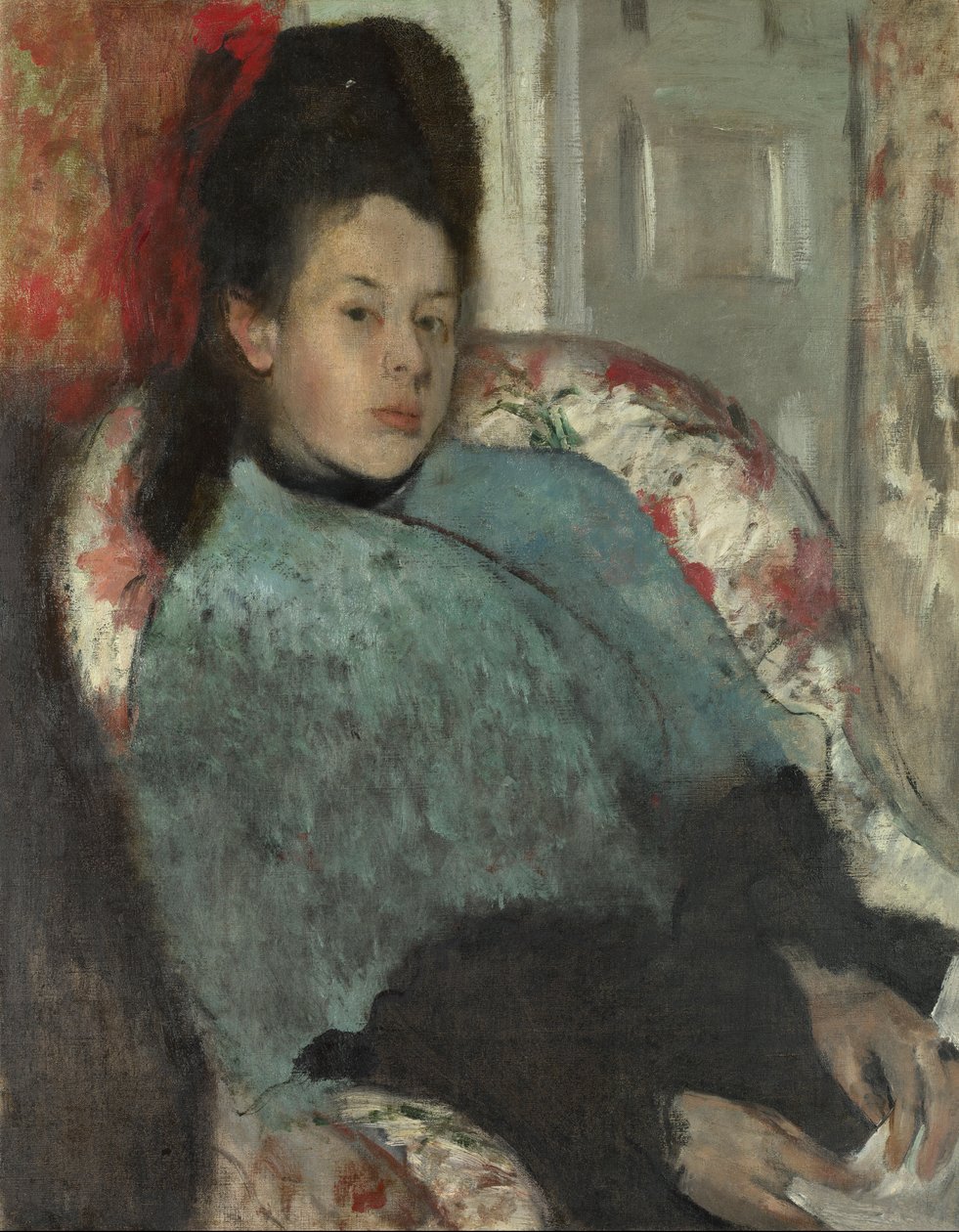 Portræt af Elena Carafa af Edgar Degas