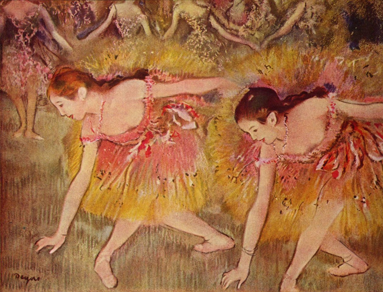 Buende dansere af Edgar Degas