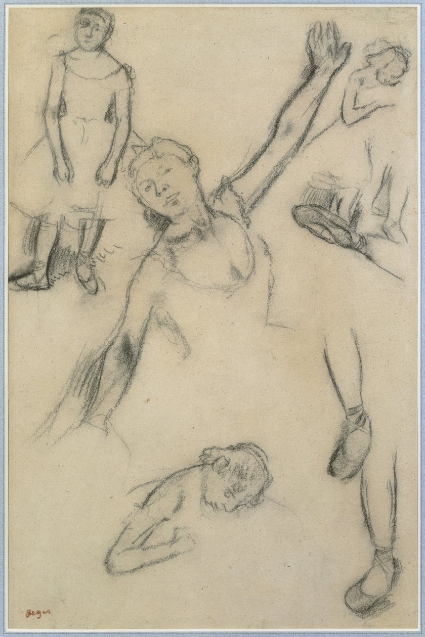 Undersøgelse af dansere af Edgar Degas