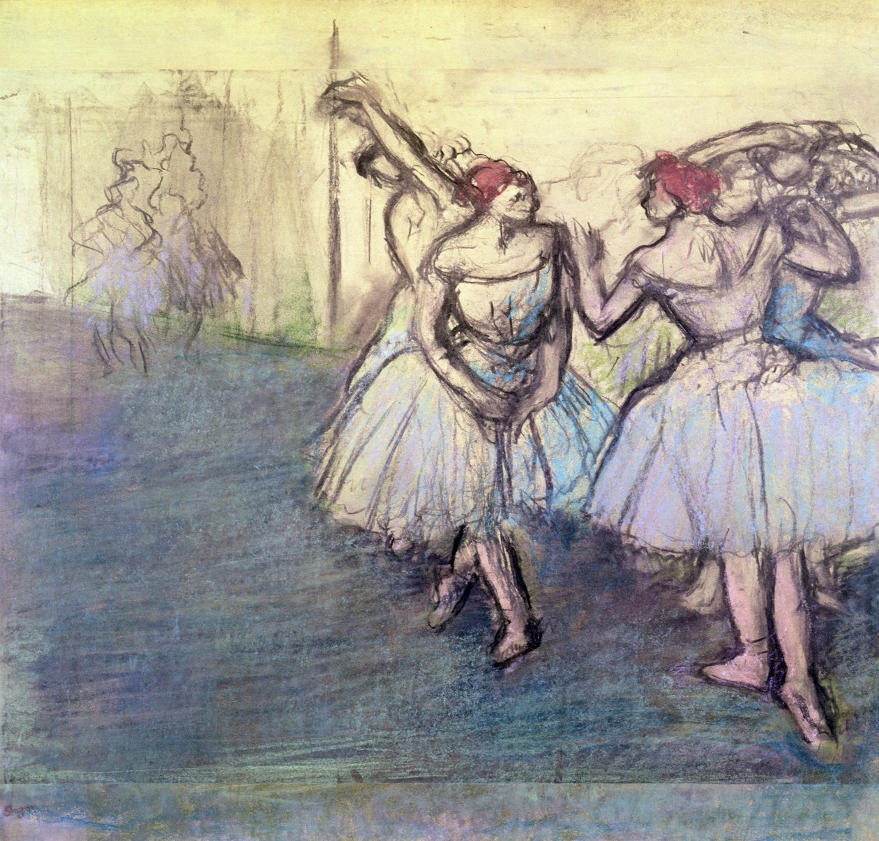 Danserne (pastel på papir) af Edgar Degas