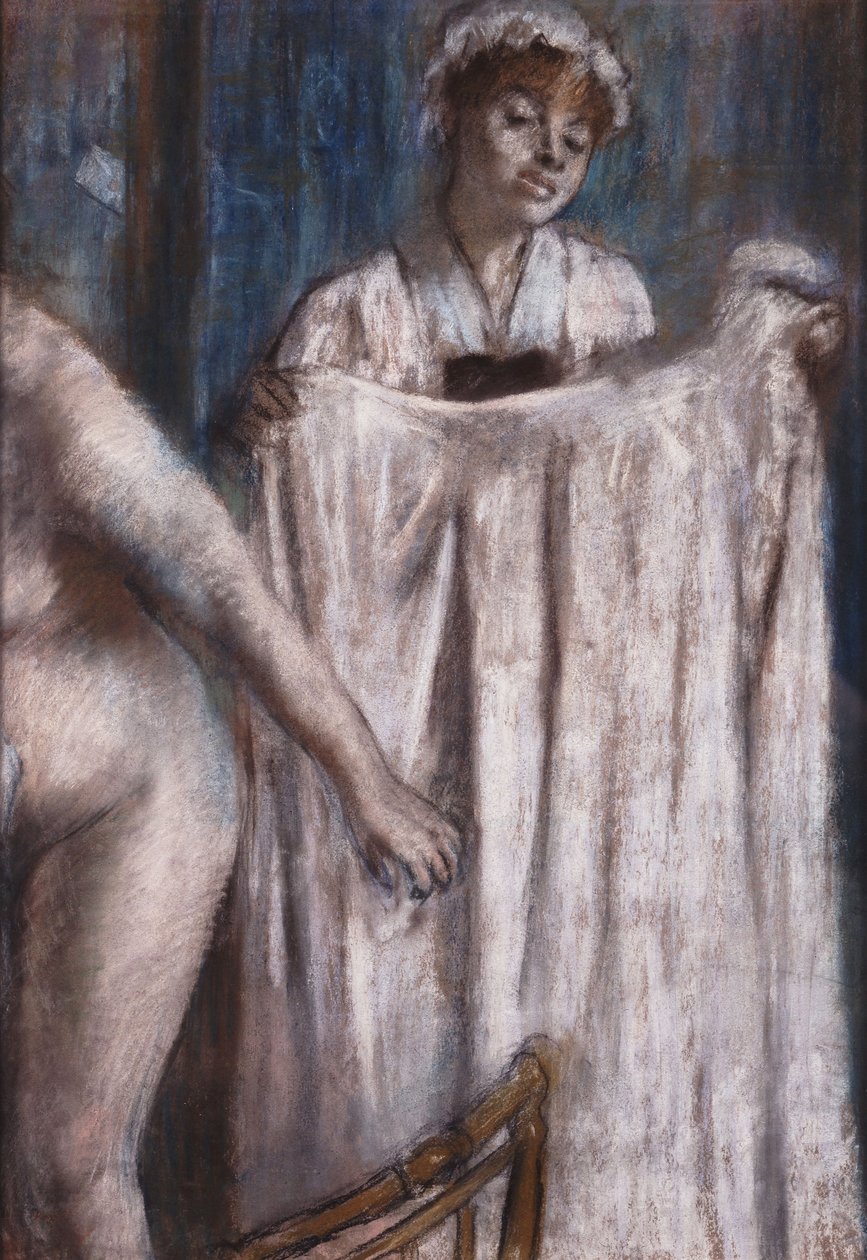 Toilette efter badet af Edgar Degas