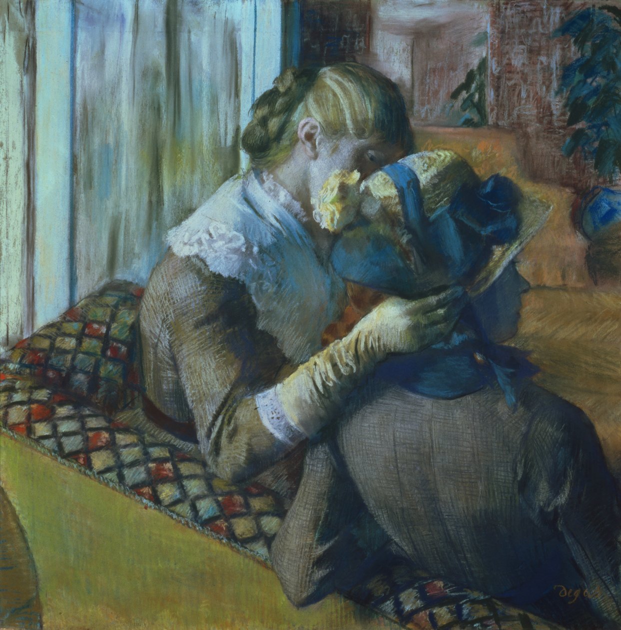 To kvinder (pastel) af Edgar Degas
