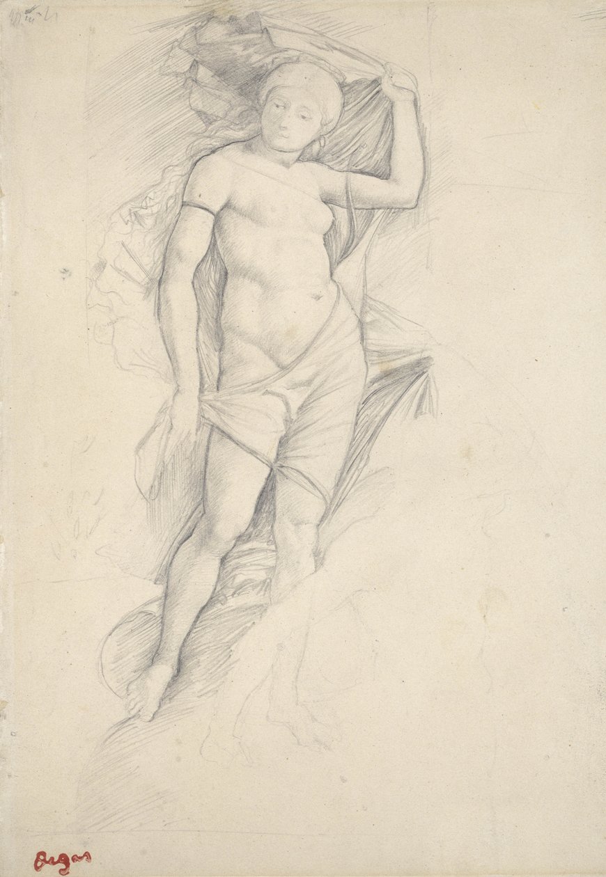Venus, efter Mantegna, 1800-tallet af Edgar Degas