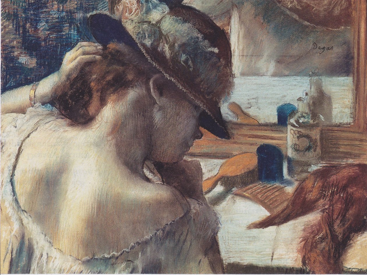 Foran spejlet af Edgar Degas