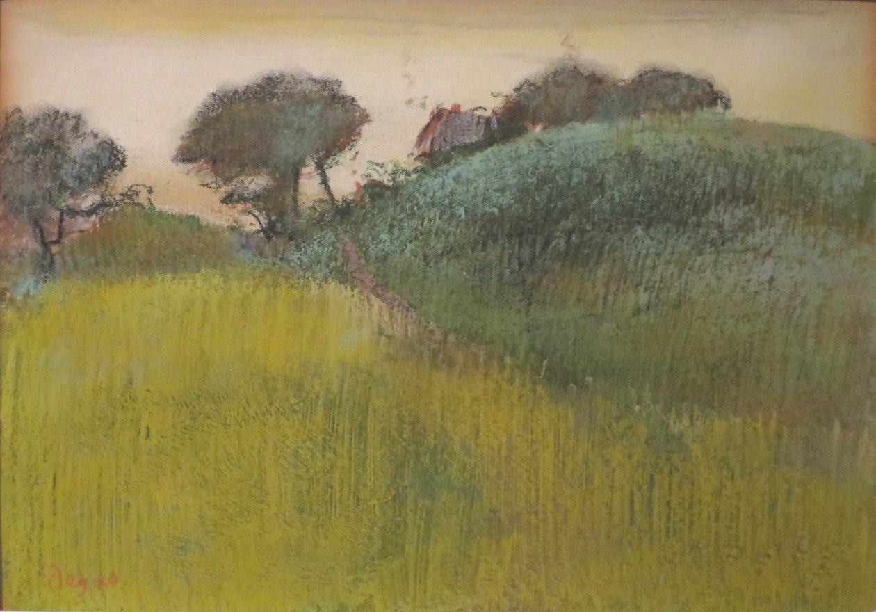 Hvedemark og Green Hill af Edgar Degas