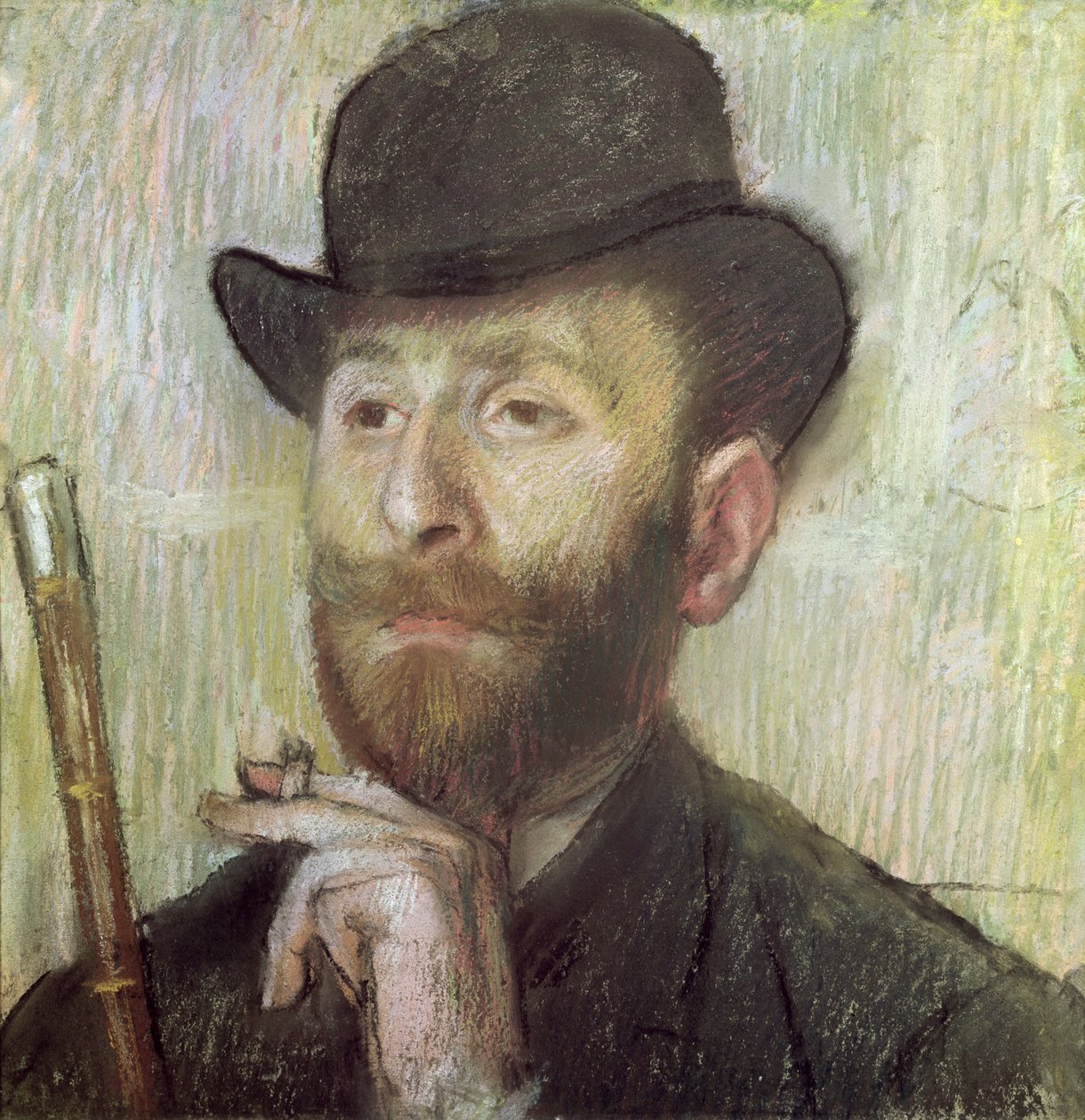 Zachary Zakarian, ca. 1885 (pastel om bord) af Edgar Degas
