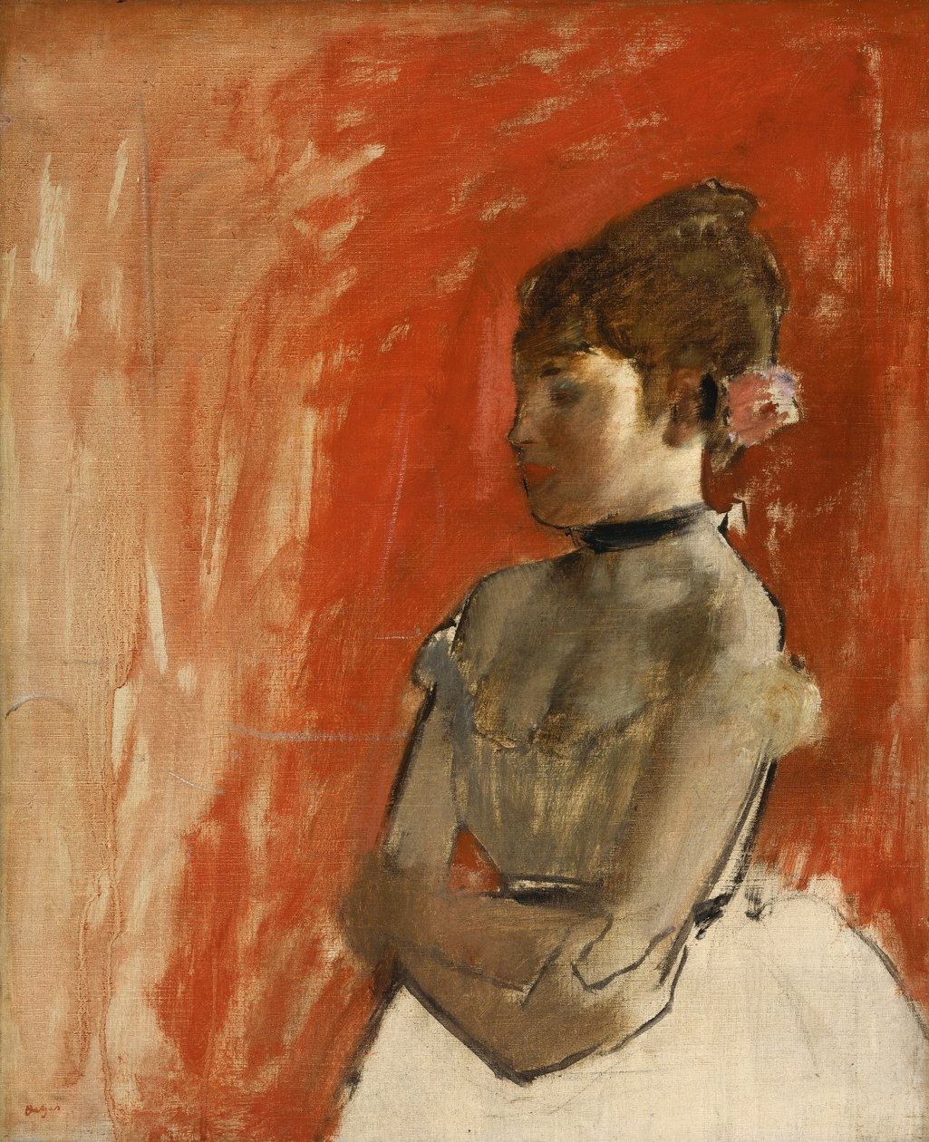 Balletdanser med krydsede arme af Edgar Degas