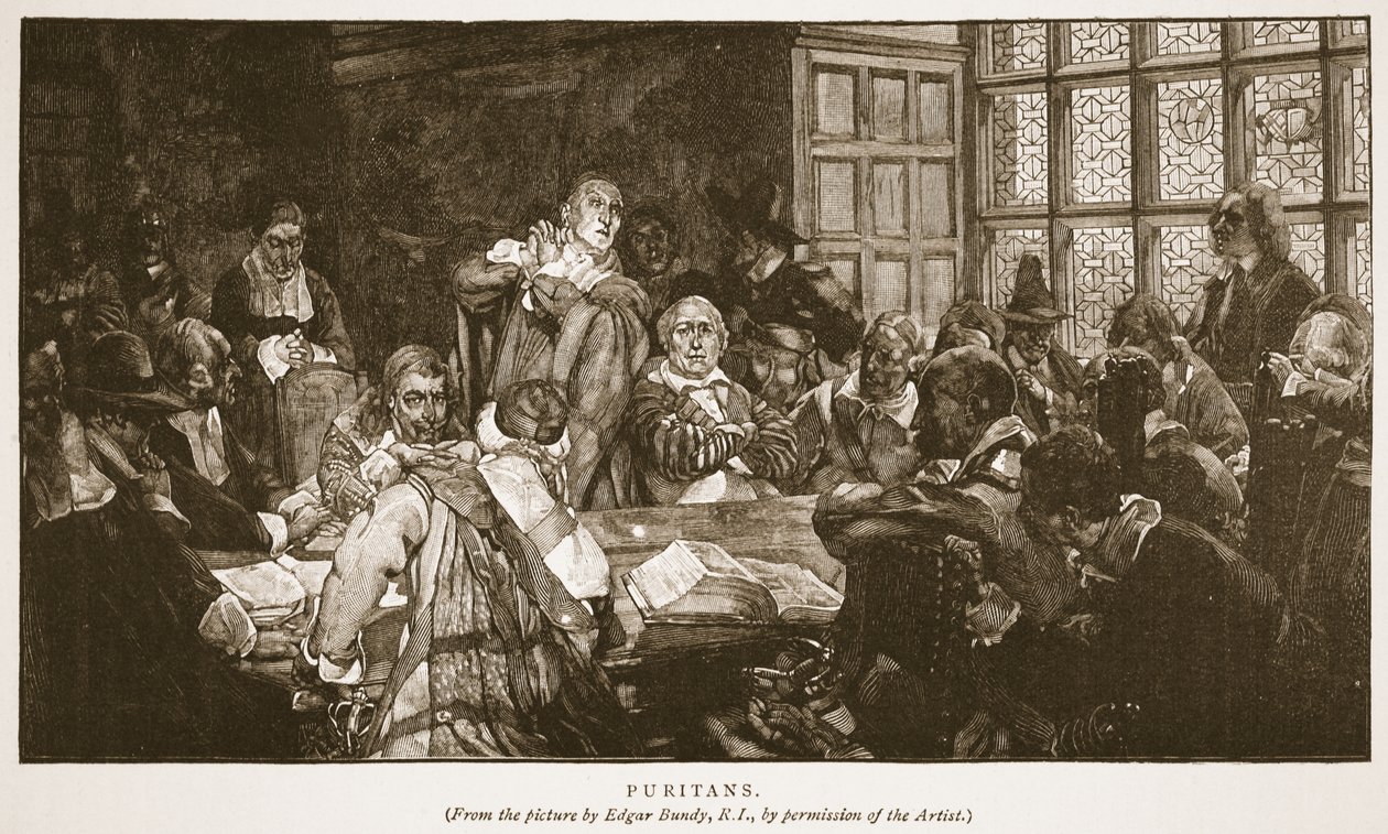 Puritaner, illustration fra 