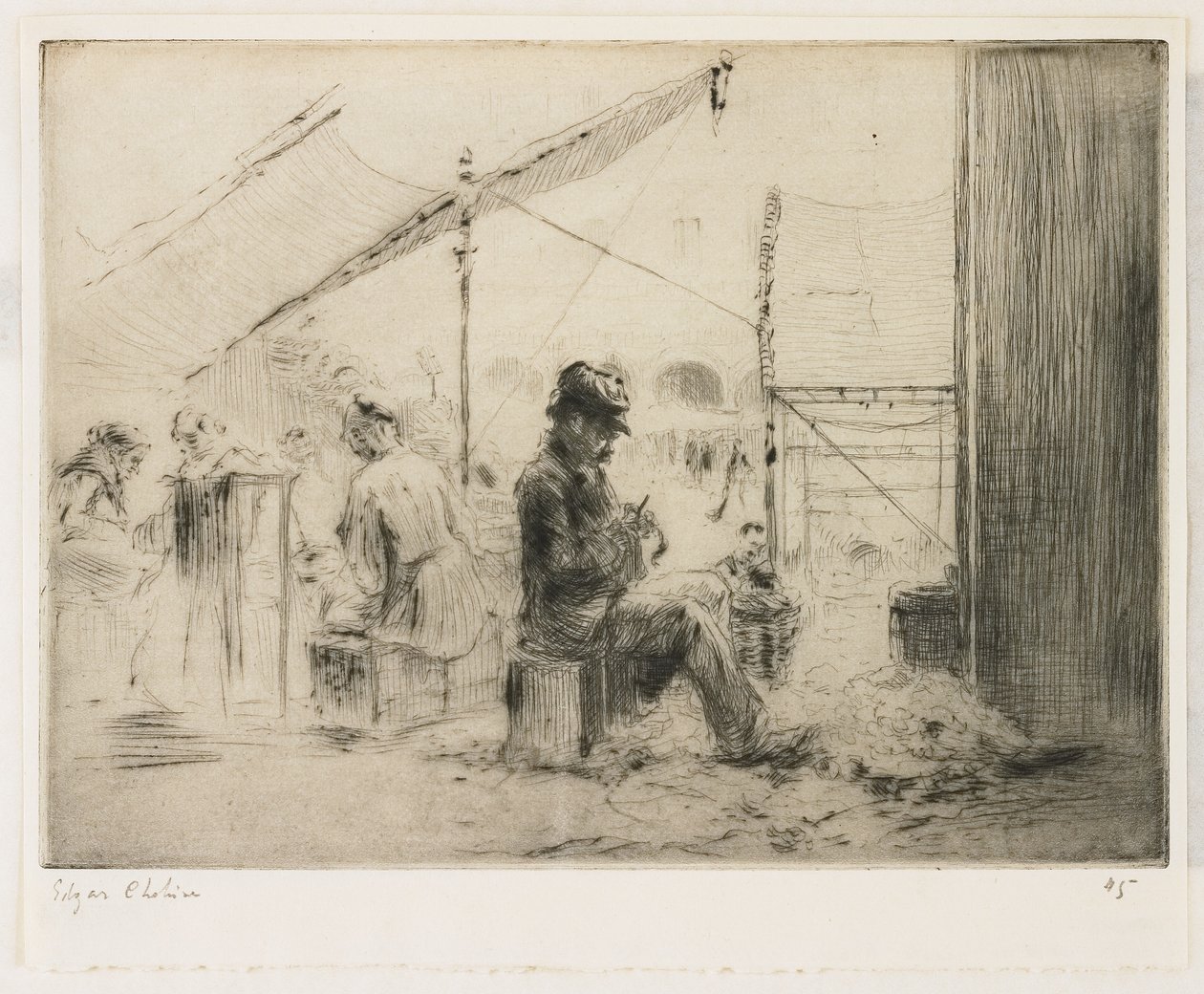 Artiskokskrælleren; Rialto, Venedig af Edgar Chahine