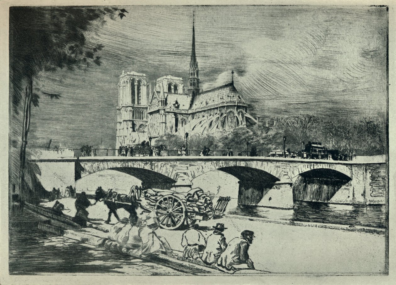 Apsis af Notre Dame, 1915 af Edgar Chahine